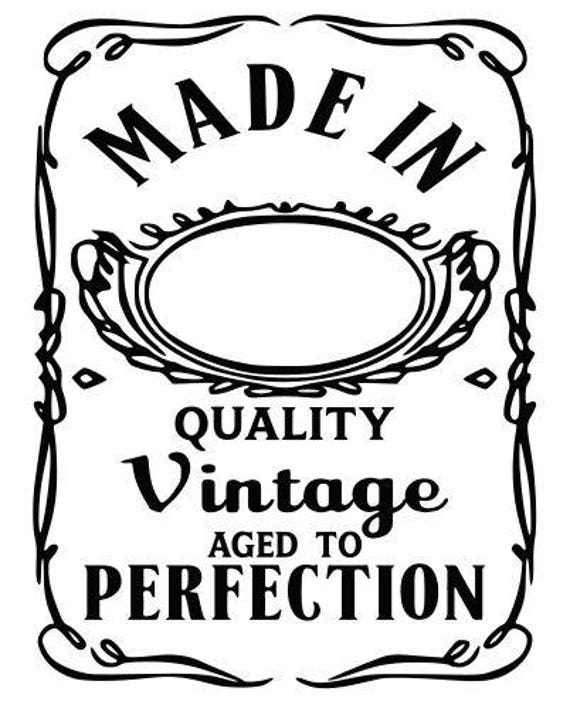 Aged to Perfection SVG File Quote Cut File Silhouette File
