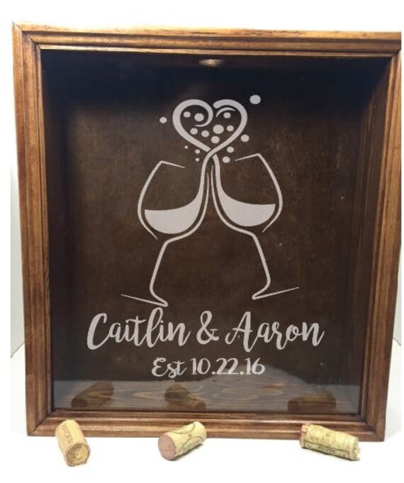 Personalized Wine Cork Box cork holder wedding gift cork