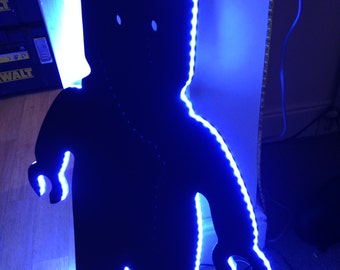 Light up lego man blackboard