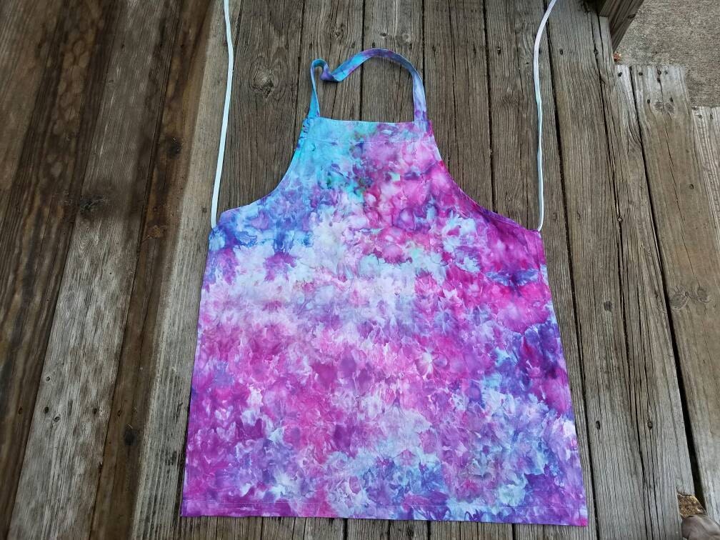 Tie Dye Apron Tie Dye Craft Apron Tie Dye Kitchen Apron