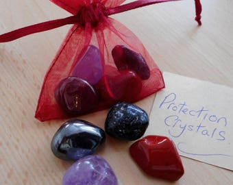 Protection Crystals - Set of 4 Crystals for Protection