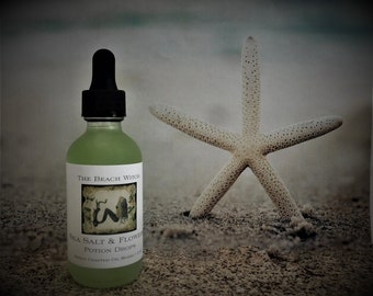 SEA SALT & FLOWERS Potion Drops, Body Oil, Bath Oil, Body Spray, Fragrance Oil, Ritual Oil, Herbe de Mer et Fleurs (Sea Grass~Flowers)~2 oz