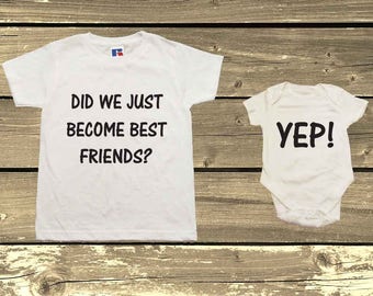 did we just become best friends matching shirts