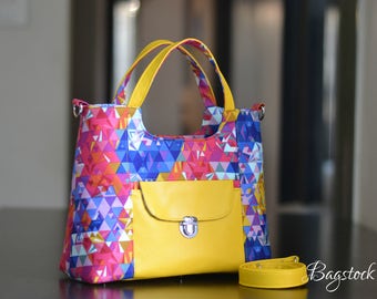 The Rose Handbag, PDF sewing pattern, Bagstock Designs