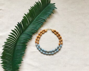 Statement necklace, african necklace, boho necklace, ethnic necklace, beaded necklace, gift for her, multistrand necklace, layered necklace