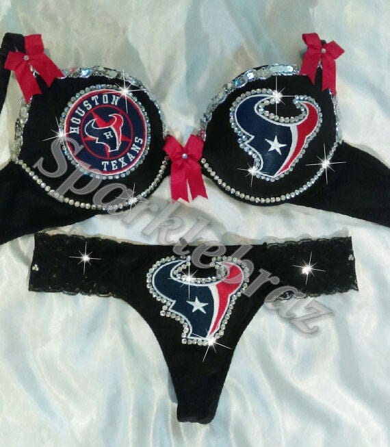 NFL bra setHouston Texans lingerieTexans pantiesHouston
