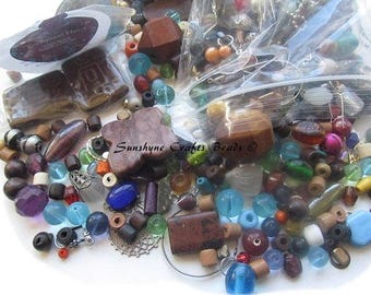 Beader's Surprise Grab Bag - A 1/4 lbs of Beads & Findings for Crafts - Surprise Mystery Grab Bag for any Jewelry Lover !