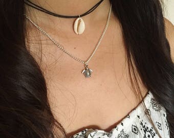 Cowrie Shell Choker / Sea Shell Choker, Cowrie Shell Choker, Shell Choker, Beach Choker, Cowrie Necklace, Sea Shell Necklace, Beachy Choker
