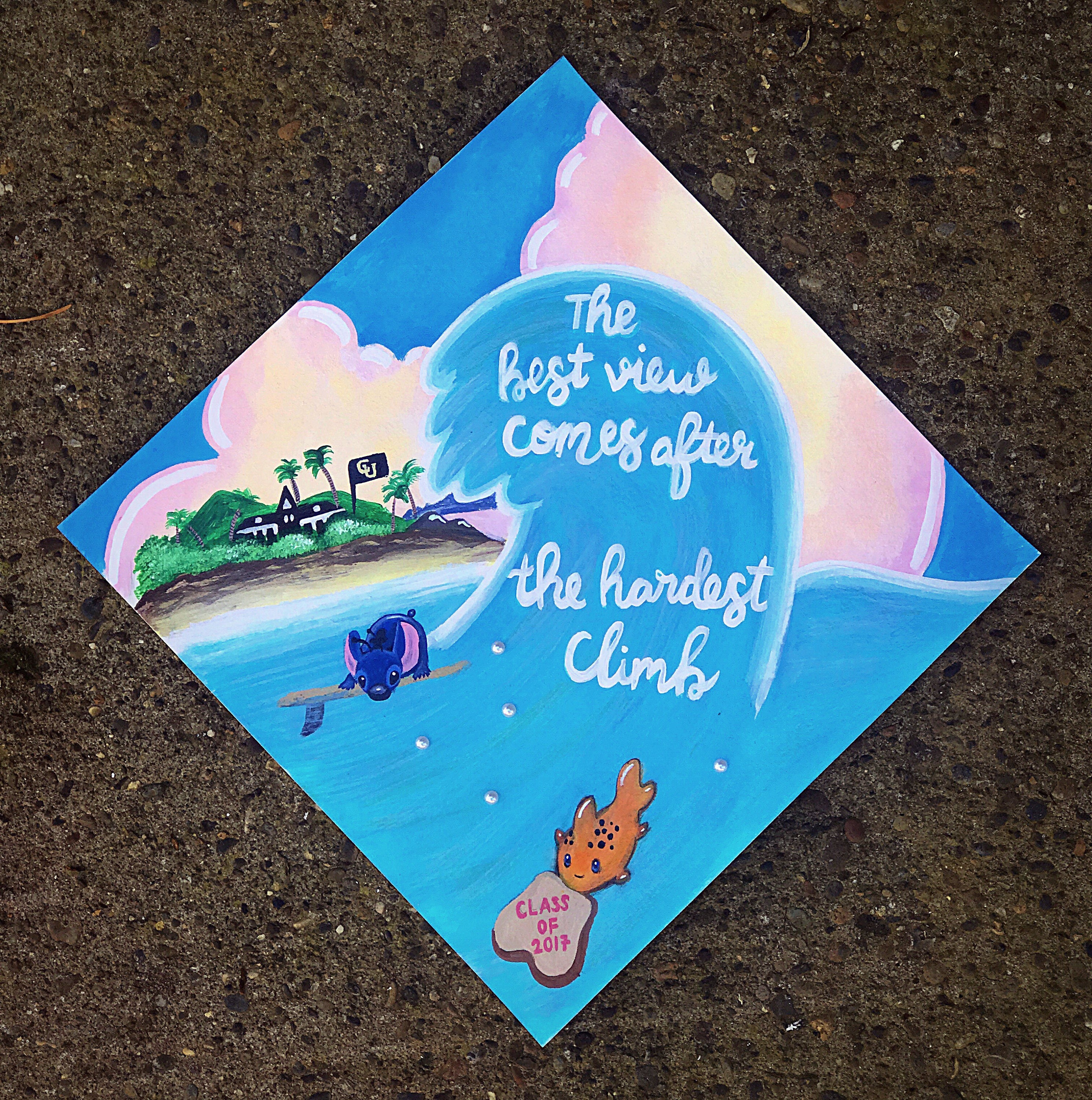 Lilo & Stitch Graduation Cap Made to Order