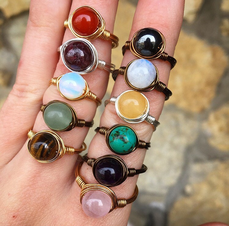 crystal rings for protection