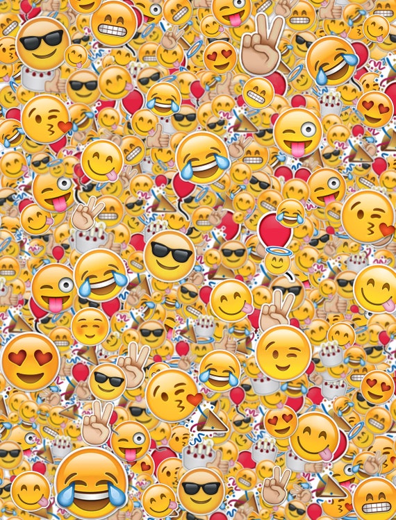 Items similar to Emoji School book Cover - Digital Image - 8,75 x 11 ...