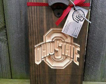Sports Team Beer Bottle Opener Wall Mount