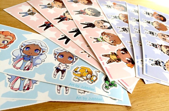 Voltron Sticker Sheets