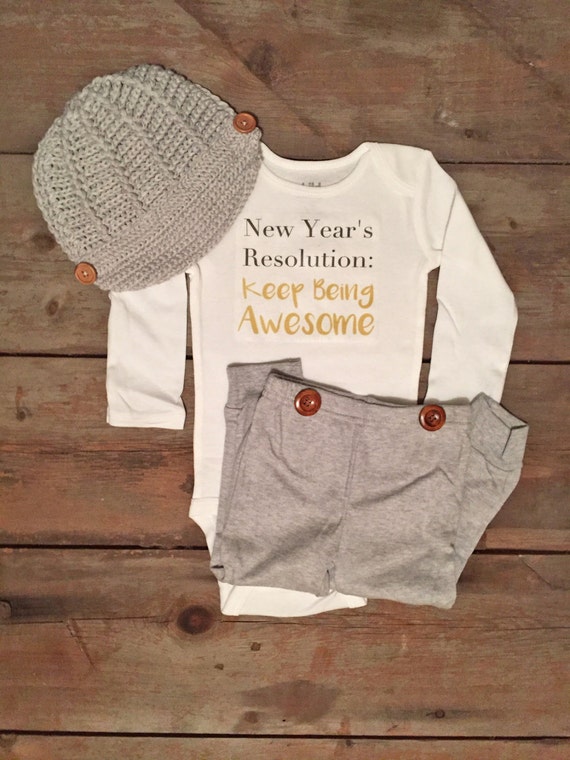 Items similar to Baby Boy New Years Outfit, New Years Baby Boy Outfit