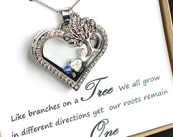 Mothers family tree necklace,Personalized Necklace mothers gift for grandma gifts for mom necklace,Mothers day birthstone necklace,