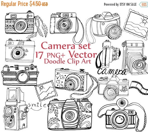 camera clipart doodle - photo #12
