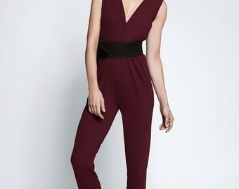 A Gorgeous 80's inspired Jumpsuit - 100% silk jersey