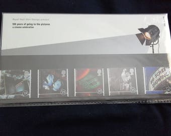 Royal mail stamps centenary of cinema 1996 stamp presentation pack No266