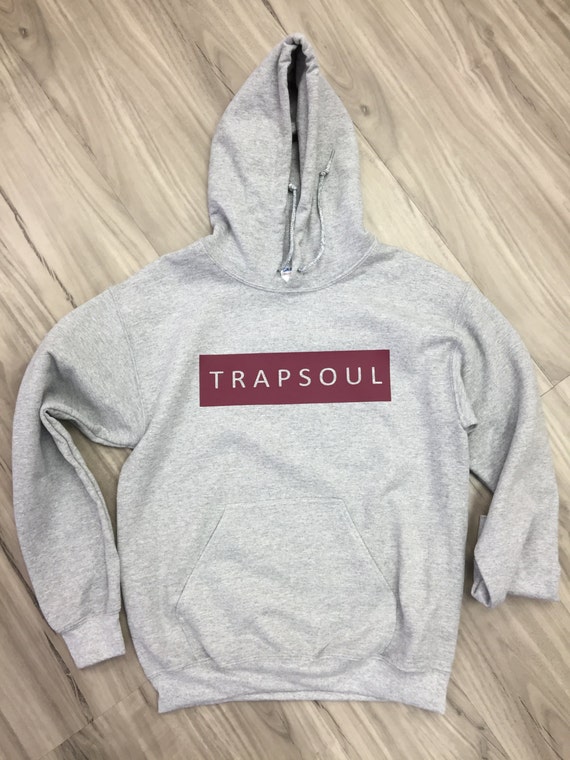 Trapsoul hoodie Bryson Tiller maroon font