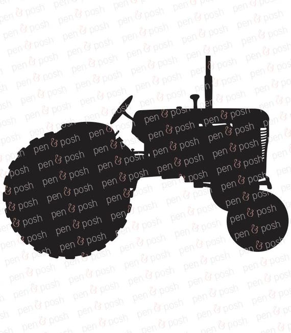 Download Tractor SVG Farm SVG Tractor Dxf Antique Tractor