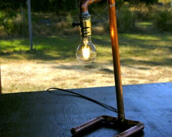 Steampunk Copper Pipe Lamp