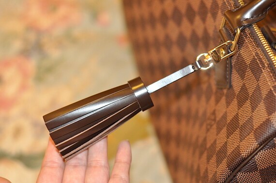 mcraft leather tassel leather charm charm Brown purse handmade bag Mcraft