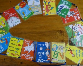 Dr Seuss Book Bunting, style 1.