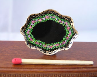 Hand-Painted Dollhouse Miniature Tray