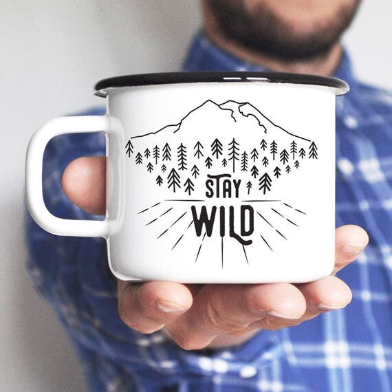 Camping Mug Travel Mug Enamel Mug Coffee Mug Adventure Mug