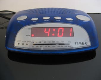 Timex AM/FM Nature Sound Alarm Clock Radio - Blue
