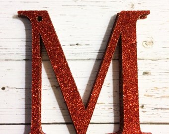 Initials hang tags, Red Initials, Christmas wrapping, handmade tags, red glitter, Christmas gift tags, Personalised tags, shiny tags