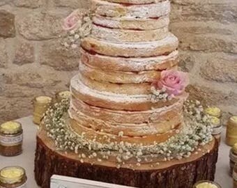 Gorgeous 16 Rustic Log Slice X 4 Thick Ideal For Wooden Wedding Cake Gorgeous 16 Rustic Log Slice X 4 Thick Ideal For Wooden Wedding Cake