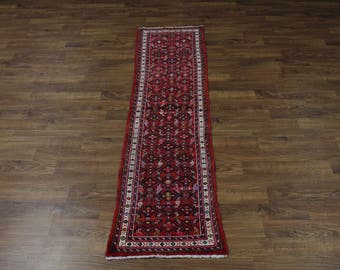 2X9 Narrow All Over Runner Hossainabad Persian Area Rug Oriental Carpet 2'4X9'3