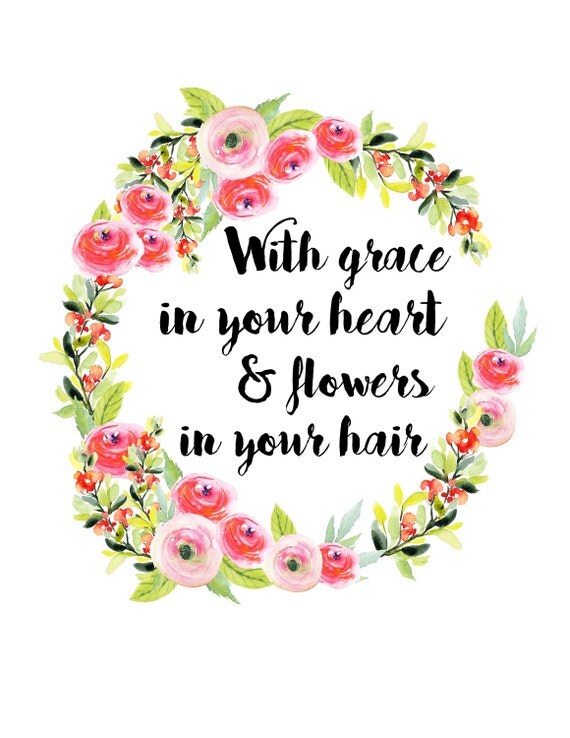 With grace in your heart 