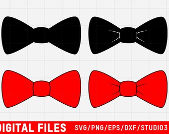 Bow Tie SVG digital files | also includes eps, dxf, png and studio3 formates