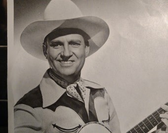 1940 Gene Autry Photo//8x10 photo//Black and White photo//Country music star//Bluegrass music
