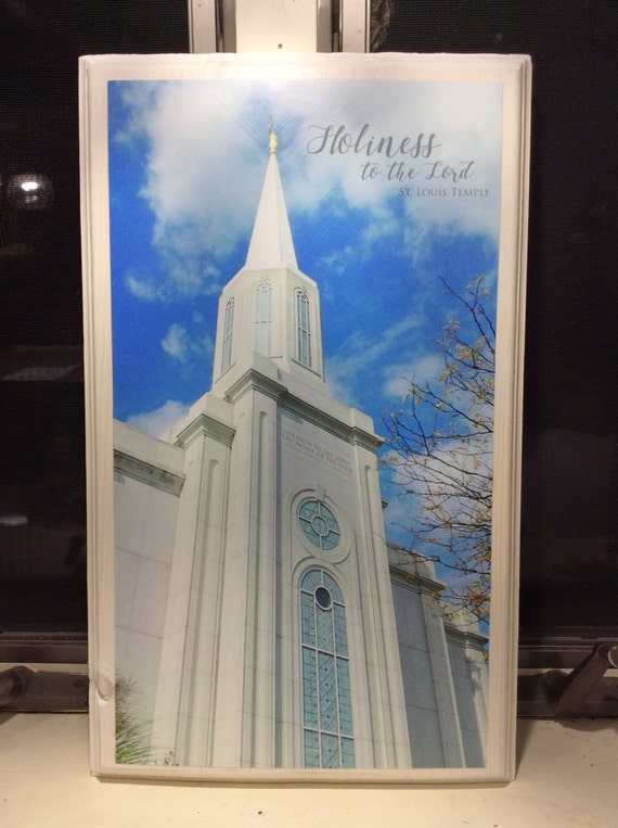 St Louis Missouri LDS Temple Art/ Plaque/ Wall Hanging