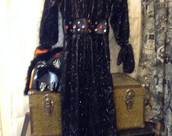 Black Cat CLEARANCE 19.95 Made of black eyelash fabric which has a slight sparkle. Only one size 10