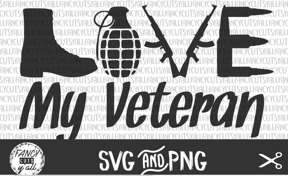 Download Love My Veteran Veterans Day Combat Boot Grenade by ...