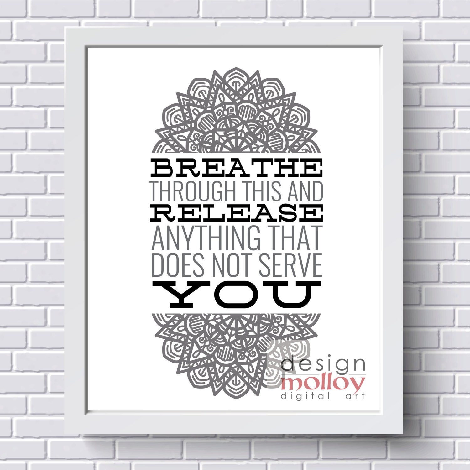 Relaxation Quote Yoga Art Yoga Studio Decor Yoga Quote