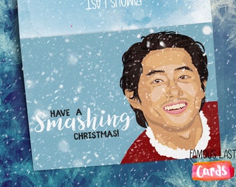 The Walking Dead Christmas Card - Glenn - Have a smashing Christmas!