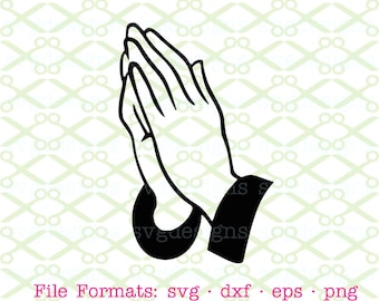 Praying hands svg | Etsy