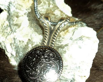 Silver Concho Necklace
