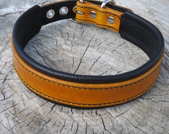 Leather Dog Collar - Handcrafted Leather Dog Collar- 100% Real Leather -Many Options Available-Quality Dog Collars