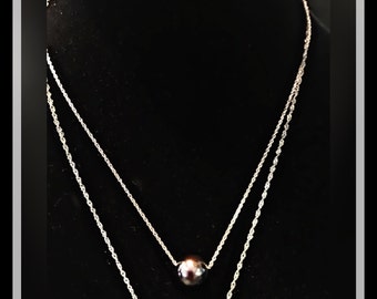 Black Pearl Necklace