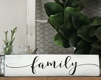 Family sign, Family sign wood, Gallery wall art, Gallery wall decor, Farmhouse decor, Rustic signs, Wooden signs, Rustic wall decor