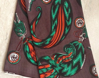 6 Tessuti Africani In Cotone - Quarti Di Taglia Mista Per Patchwork, Abbigliamento E Artigianato - 45x55 Cm L'uno