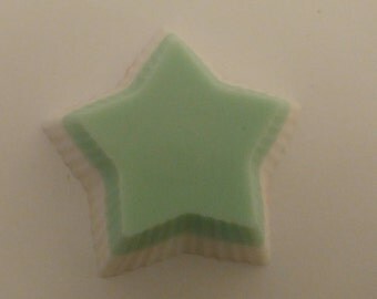 Shea butter and oatmeal star soap