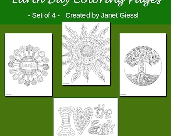 Mandala Coloring Pages Set of 3 Printable