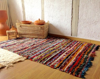 Vintage Boucherouite rug